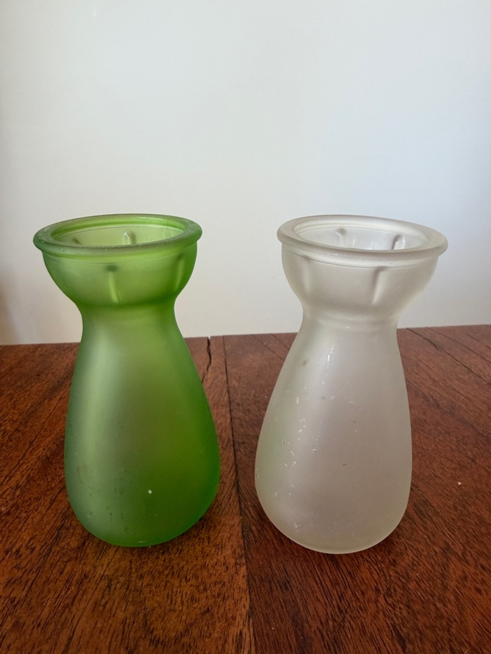 Vintage Crocus Sprouting Bulb Bud Vases